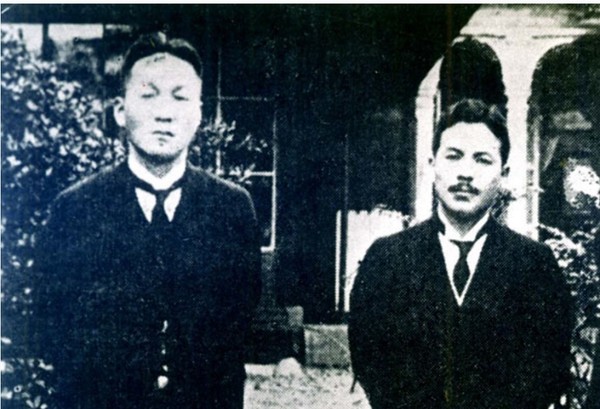 생전에 가장 가깝게 지낸 고하 송진우 선생(왼쪽)와 인촌 김성수 선생[사진= 네이버이미지 켑처]