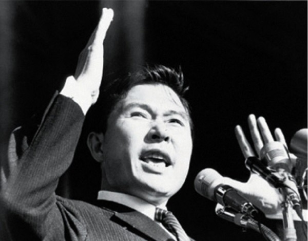 1971년 대통령 선거에 출마한 김대중후보의 대전유세[사진=신수용 대기자db]