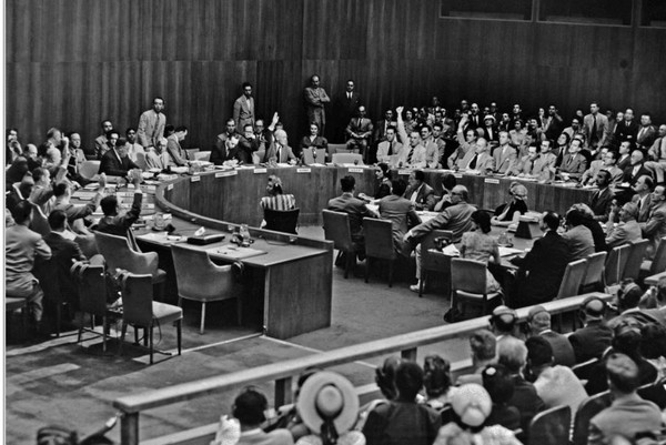 1947년 11월17일 유엔 소총회[사진=신수용대기자 db]