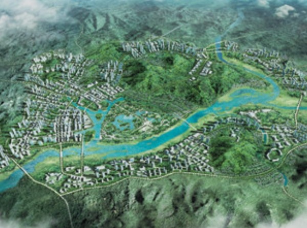 2006년 행정중심복합도시 기본계획안에 담긴 행복도시 조감도[사진=본지db]