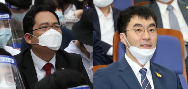 최대집의협회장(왼쪽)과 김남국더불어민주당의원[ 사진= 본지DB]