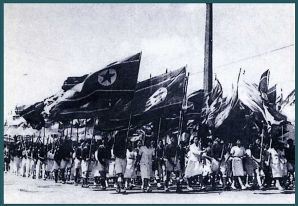 1948년 9월2일 인민군창건 경축대회[사진=네이버블로그 ohyh45]